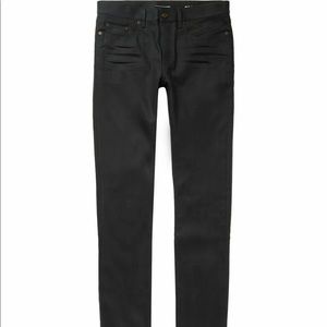 D17 SKINNY-FIT RAW DENIM JEANS